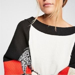 Free People Josie Waffle Crop Top